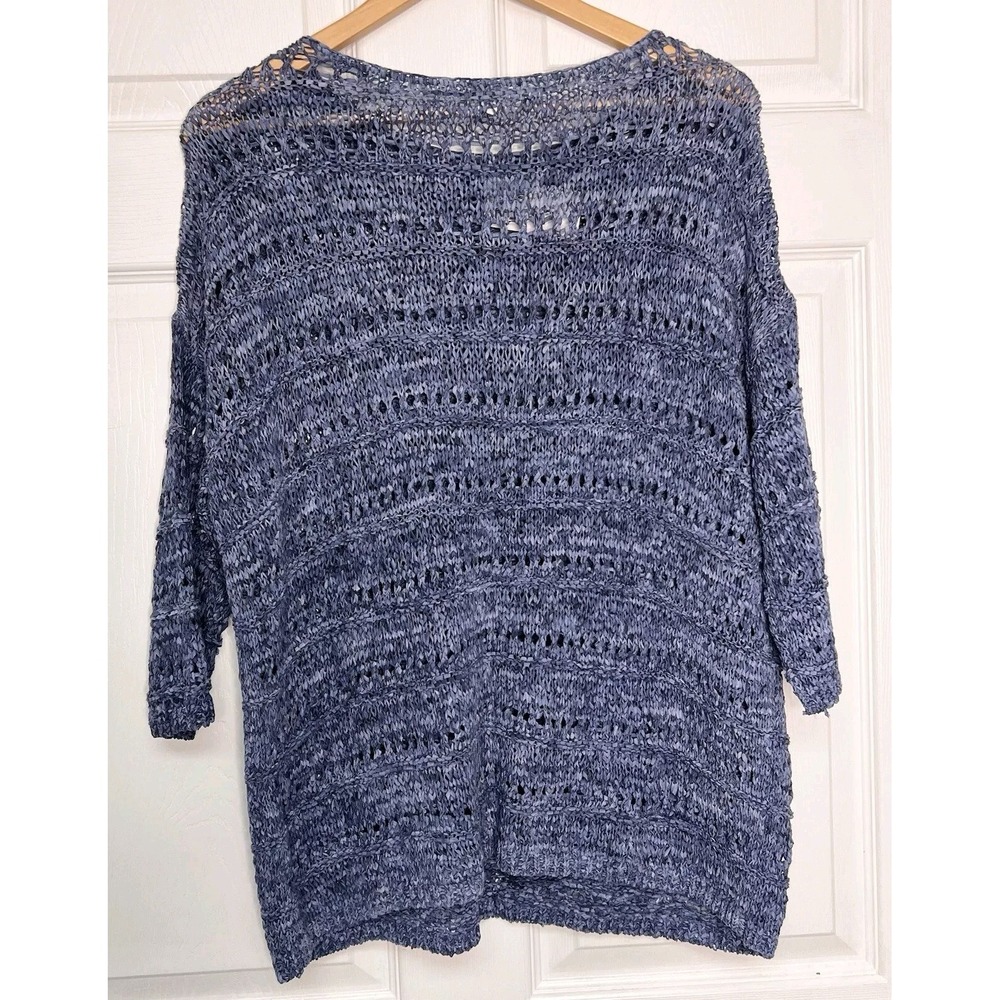 J. Jill Blue Knit Pullover Sweater Size Medium NWT - Picture 4 of 12